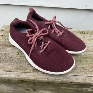 Allbirds Maroon Mizzle Wool Low Top Runner Shoes 0521 NV1